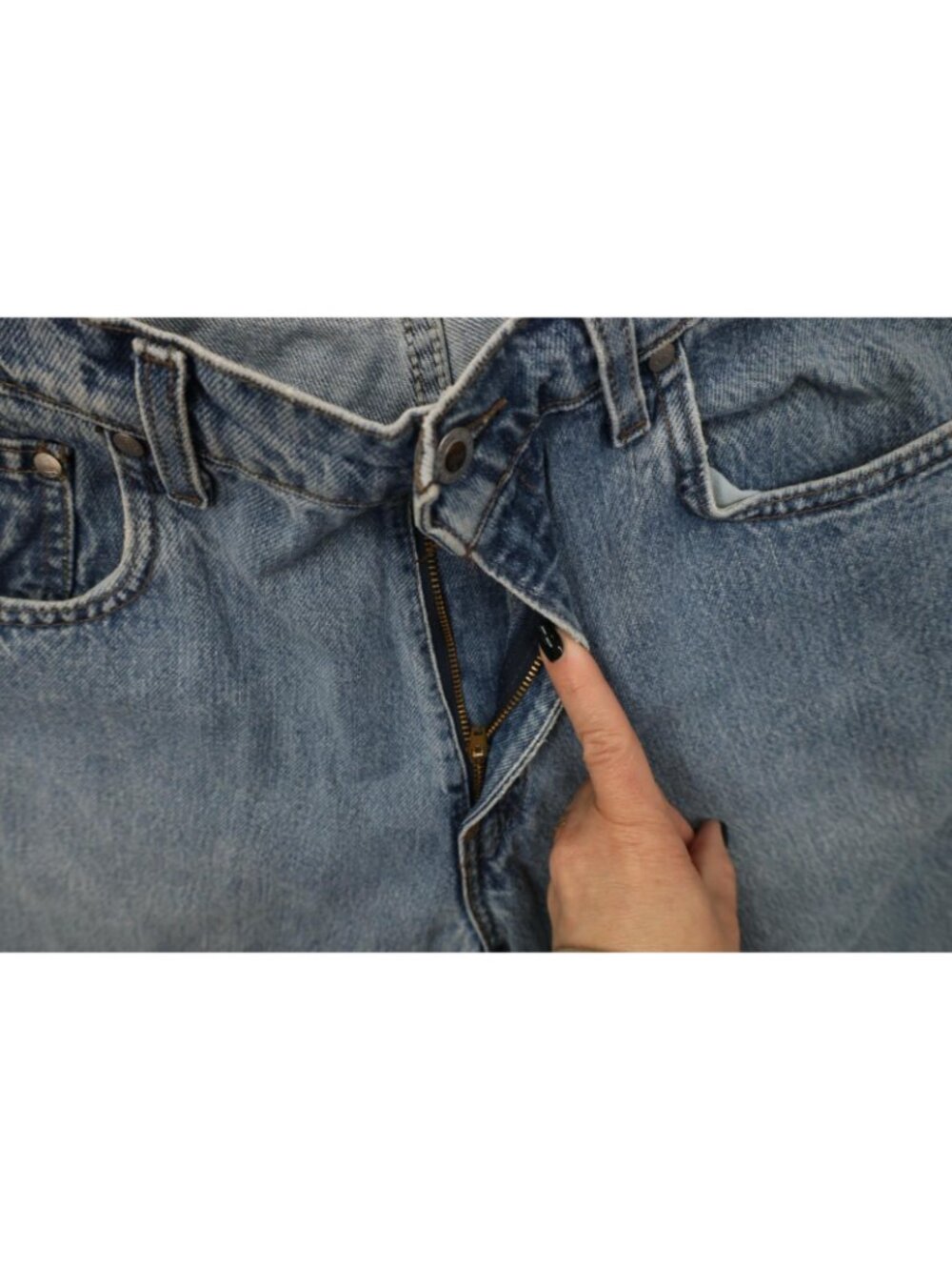 Vintage 90s Levis Silvertab Mens 33x32 Faded Baggy Fit Denim Jeans Blue USA - Picture 6 of 14